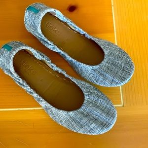 Tieks Silver Lake Vegan Flats NWOB